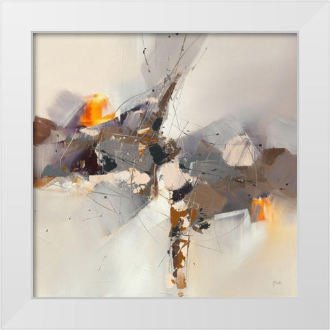 Ballet I White Modern Wood Framed Art Print by Ball, Veronique