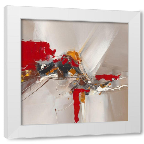 Ballet II White Modern Wood Framed Art Print by Ball, Veronique