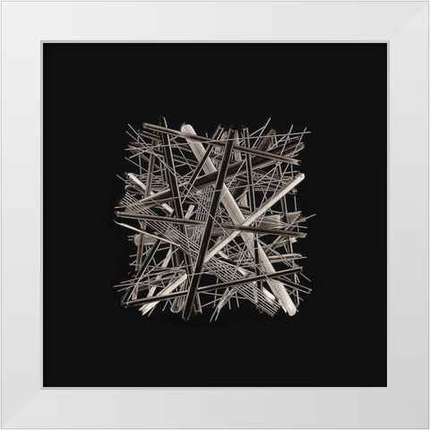 BW290910 White Modern Wood Framed Art Print by NADAL