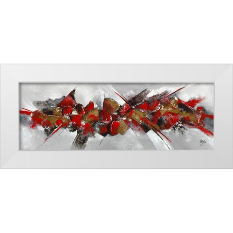 Reflex I White Modern Wood Framed Art Print by Jadis