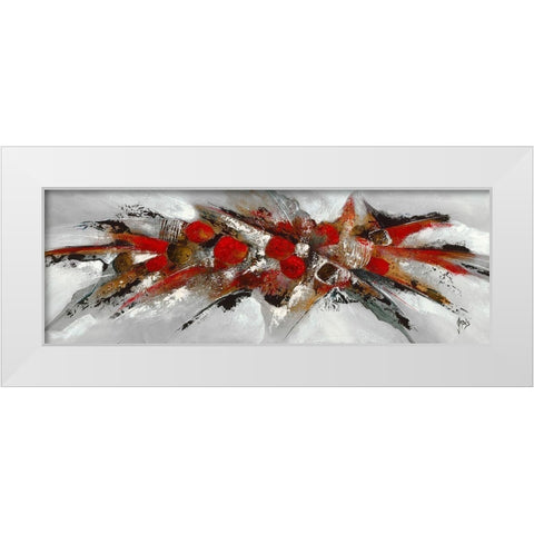 Reflex II White Modern Wood Framed Art Print by Jadis
