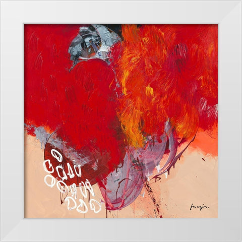 Variations abstraites XXIV White Modern Wood Framed Art Print by Magis, Pascal