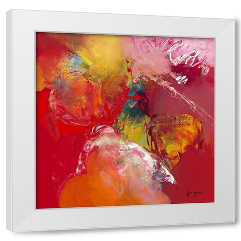 Variations abstraites XIX White Modern Wood Framed Art Print by Magis, Pascal
