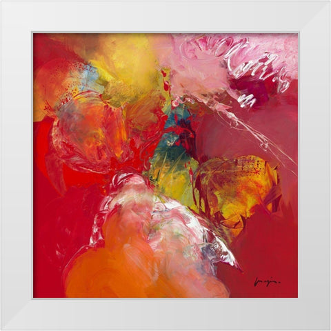 Variations abstraites XIX White Modern Wood Framed Art Print by Magis, Pascal
