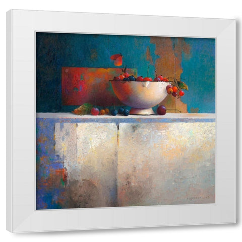 No Title II White Modern Wood Framed Art Print by Dijkstra, Evert