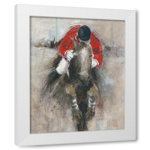 Jong Geweld White Modern Wood Framed Art Print by Declercq, Huguette