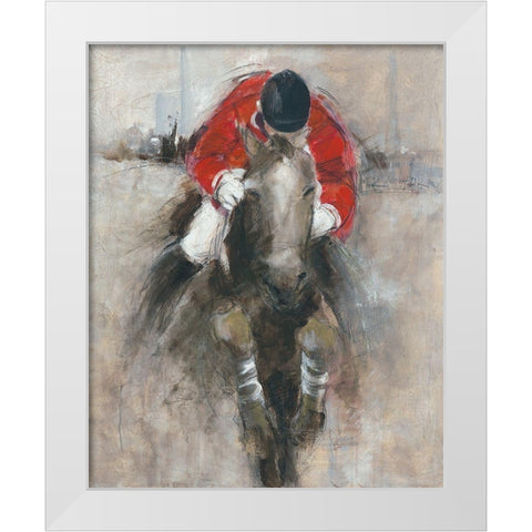 Jong Geweld White Modern Wood Framed Art Print by Declercq, Huguette