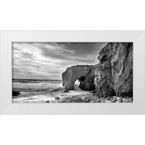 Cote Sauvage White Modern Wood Framed Art Print by Seidel, Leo