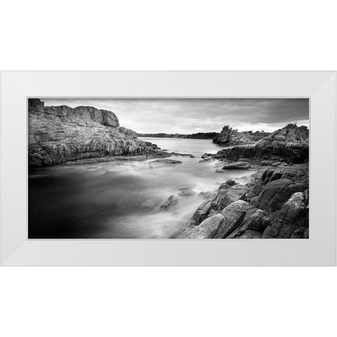 Cote de Granit Rose White Modern Wood Framed Art Print by Seidel, Leo