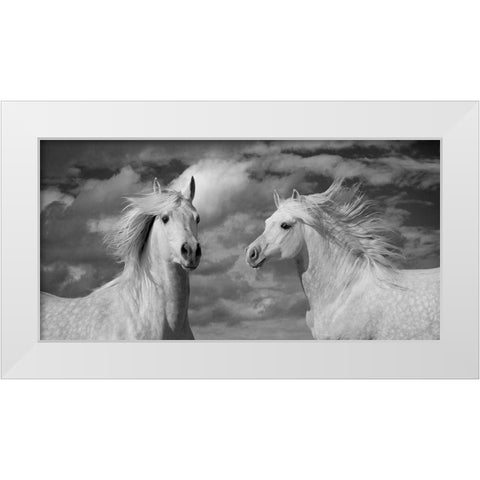 A breezy Day White Modern Wood Framed Art Print by Llovet, Jorge