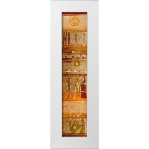 Nil White Modern Wood Framed Art Print by Richter-Armgart, Rose