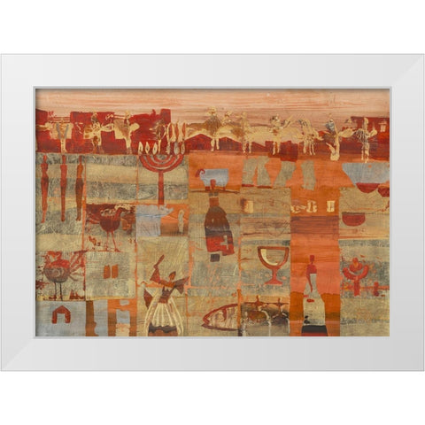 Tao White Modern Wood Framed Art Print by Richter-Armgart, Rose