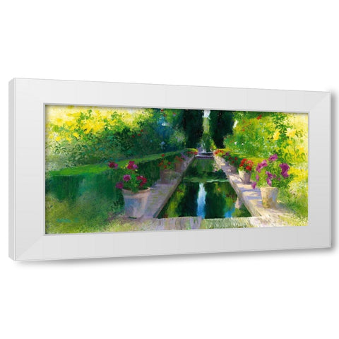 Granada II White Modern Wood Framed Art Print by Cereceda Martinez, Angeles