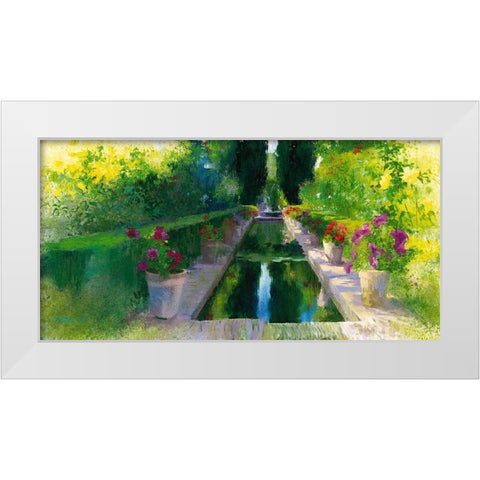 Granada II White Modern Wood Framed Art Print by Cereceda Martinez, Angeles
