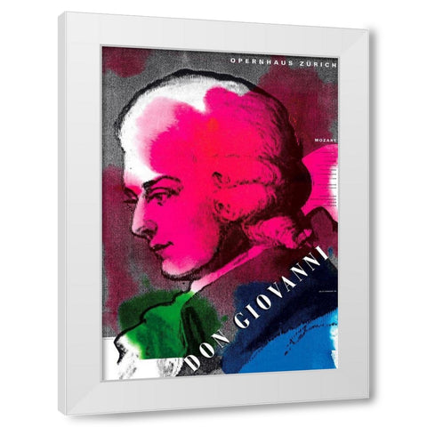 Don Giovanni White Modern Wood Framed Art Print by Geissbuhler, K. Domenic