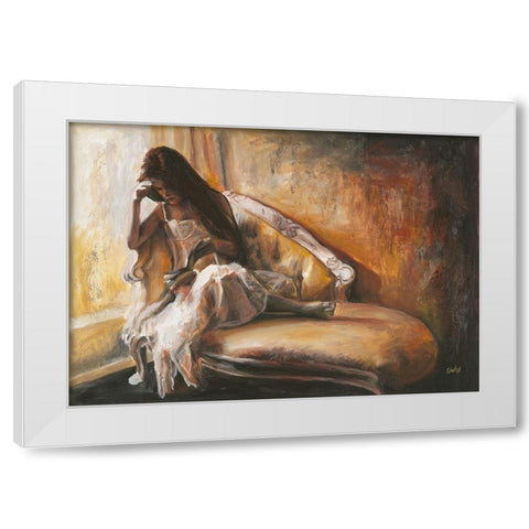 Relacher White Modern Wood Framed Art Print by van den Bogerd, Escha