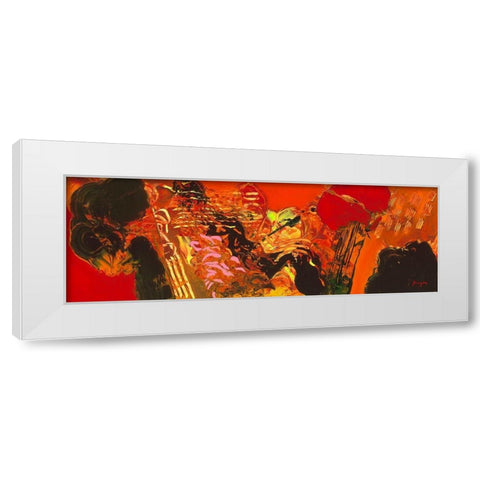 Variations abstraites XXII White Modern Wood Framed Art Print by Magis, Pascal