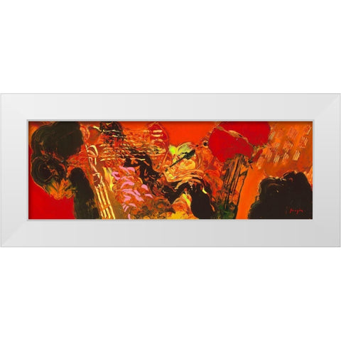 Variations abstraites XXII White Modern Wood Framed Art Print by Magis, Pascal