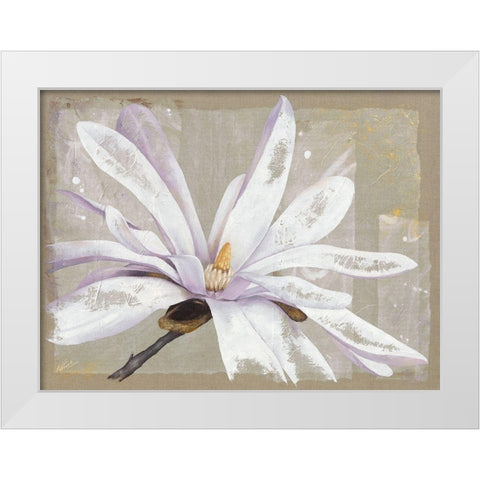 Stellata White Modern Wood Framed Art Print by Cadoret, Virginie
