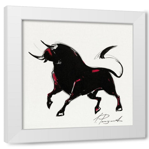 Veronica XIX White Modern Wood Framed Art Print by Panasenko, Inna