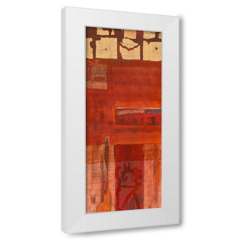 Massai White Modern Wood Framed Art Print by Richter-Armgart, Rose