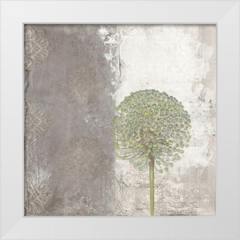 Souffle de soie White Modern Wood Framed Art Print by Naudin, Genevieve