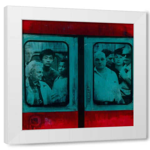 One Way White Modern Wood Framed Art Print by Streicher, Tibo