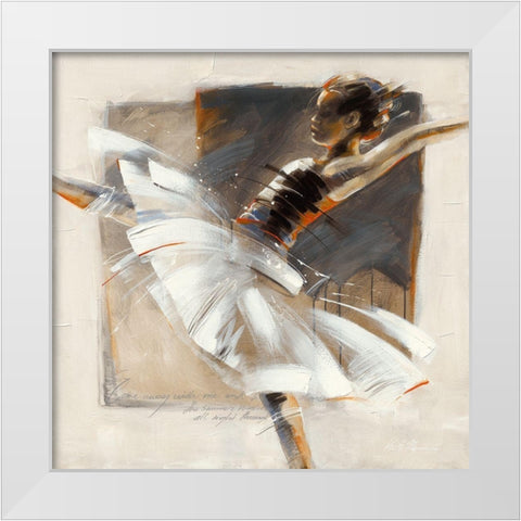 Come Away White Modern Wood Framed Art Print by Meijering, Kitty