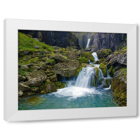 StrandarÃ¡ River White Modern Wood Framed Art Print by Strand, Hans