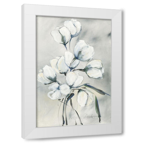 weisse Tulpen II White Modern Wood Framed Art Print by Decker, Regina