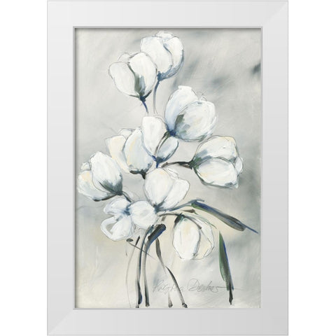 weisse Tulpen II White Modern Wood Framed Art Print by Decker, Regina