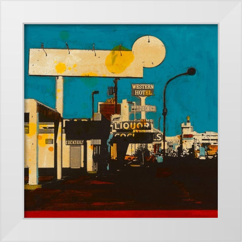 Liquor White Modern Wood Framed Art Print by Olukman, Ayline