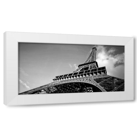 Eiffel Turm III White Modern Wood Framed Art Print by Seidel, Leo