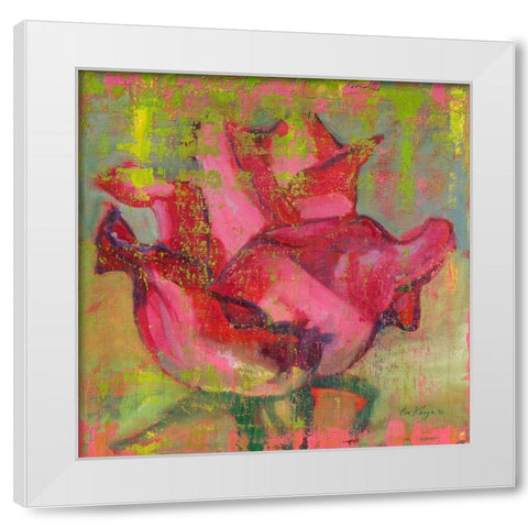 Facetten der Liebe White Modern Wood Framed Art Print by Konya, eva