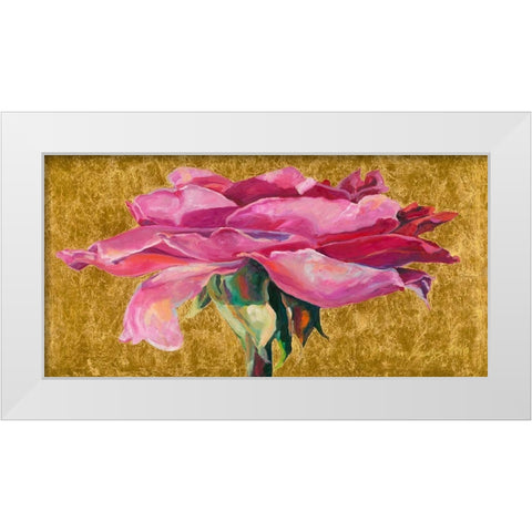 Hingebungsvolle warme Liebe White Modern Wood Framed Art Print by Konya, eva