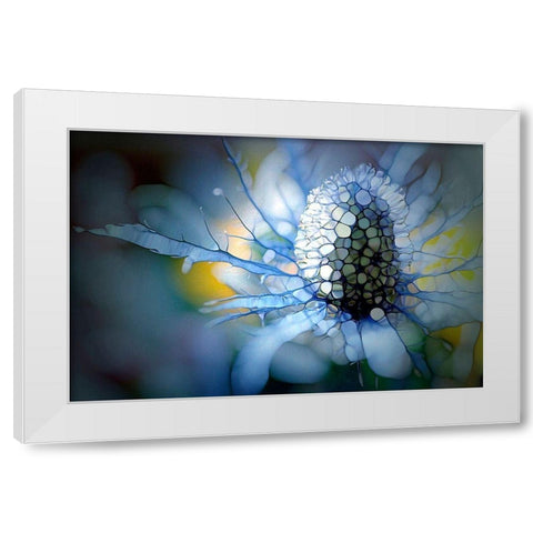 Eisdistel White Modern Wood Framed Art Print by Schmidt, Renate M.