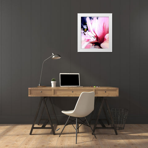Magnolie White Modern Wood Framed Art Print by Schmidt, Renate M.