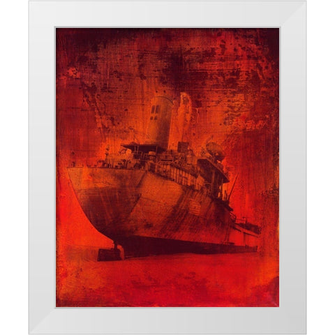 Malika II White Modern Wood Framed Art Print by Streicher, Tibo