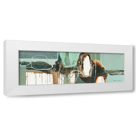 Abstract Composition VII White Modern Wood Framed Art Print by Barnes, Natasha