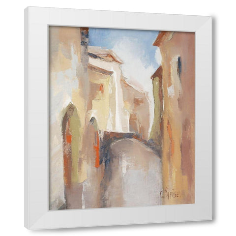 Venise I White Modern Wood Framed Art Print by Parise, Chantal