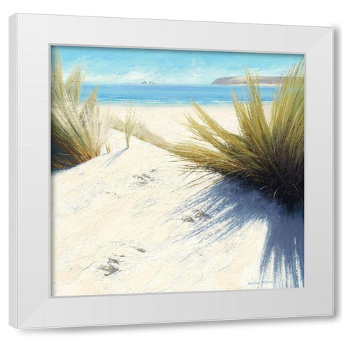 Shadow Patterns White Modern Wood Framed Art Print by Atkinson, Caroline