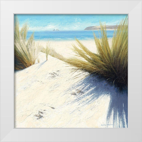 Shadow Patterns White Modern Wood Framed Art Print by Atkinson, Caroline