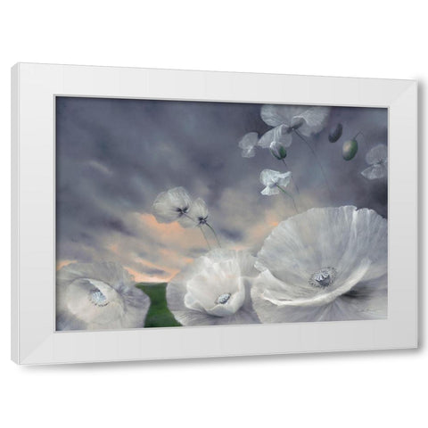 Fluchtig White Modern Wood Framed Art Print by Schmucker, Annette