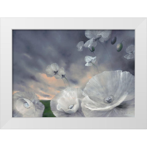Fluchtig White Modern Wood Framed Art Print by Schmucker, Annette