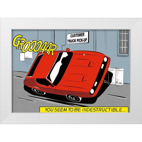 You seem to be White Modern Wood Framed Art Print by Strapelias - PR, Pierre