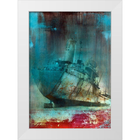 Malika I White Modern Wood Framed Art Print by Streicher, Tibo