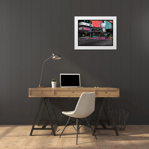 Welcome to NY White Modern Wood Framed Art Print by Simonutti, Riccardo