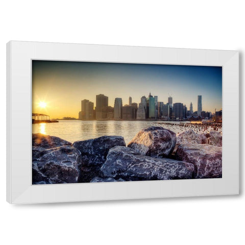 A King Rising White Modern Wood Framed Art Print by Terrible, Aurelien