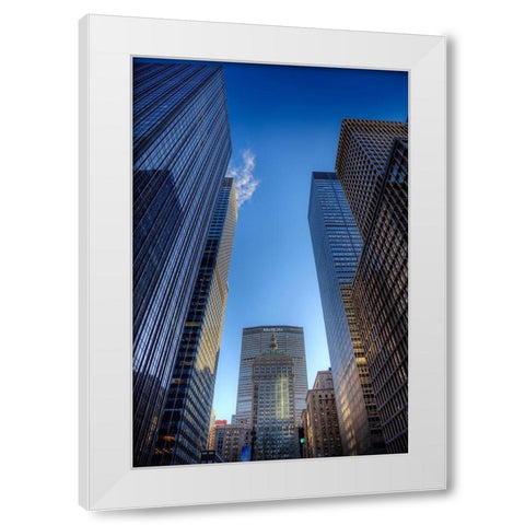 Sky Race (color) White Modern Wood Framed Art Print by Terrible, Aurelien