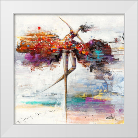 Pretty Woman White Modern Wood Framed Art Print by Cornee, Patrick